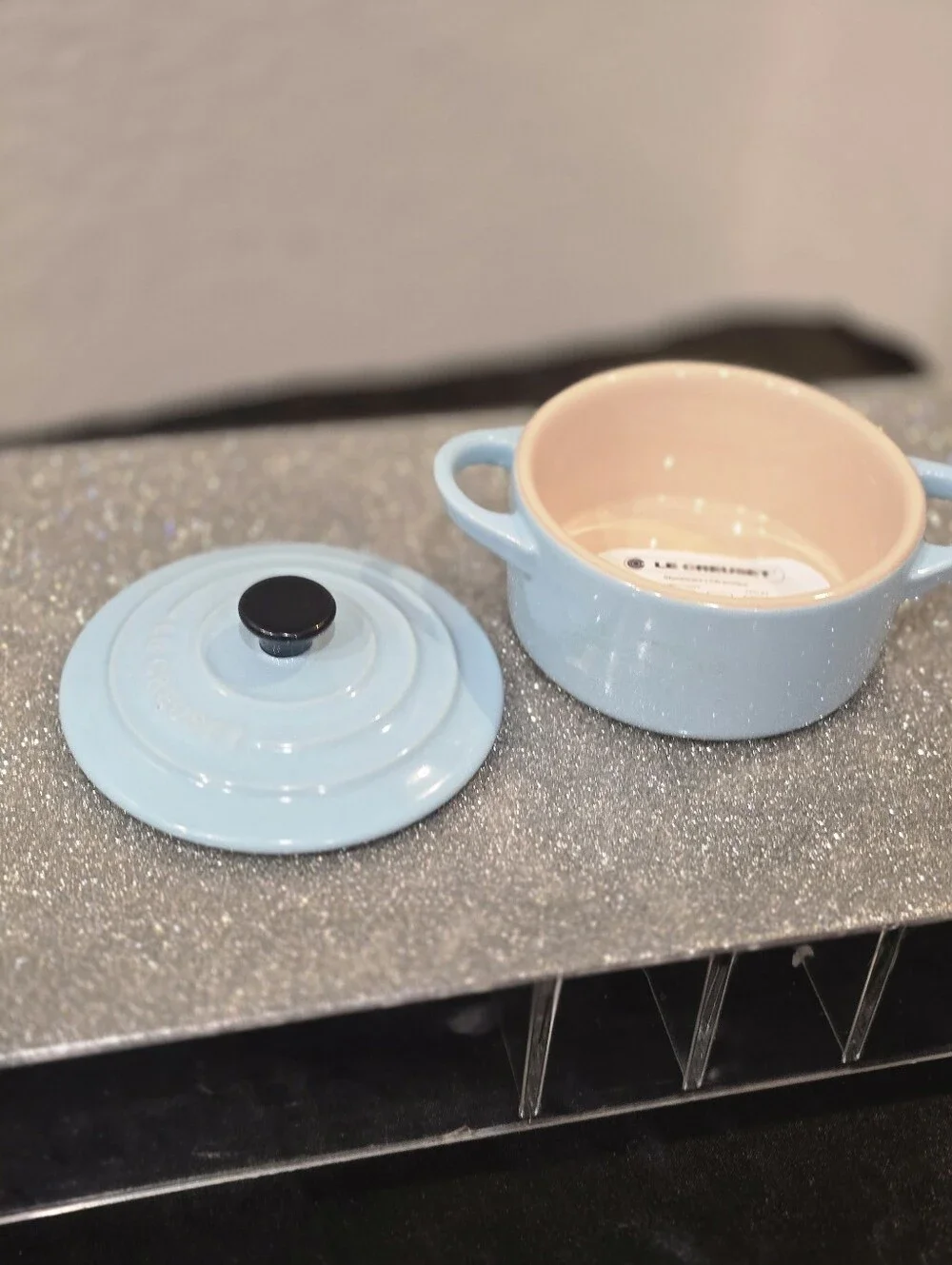 Le Creuset Stoneware Petite Round Mini Cocotte- Sky Blue